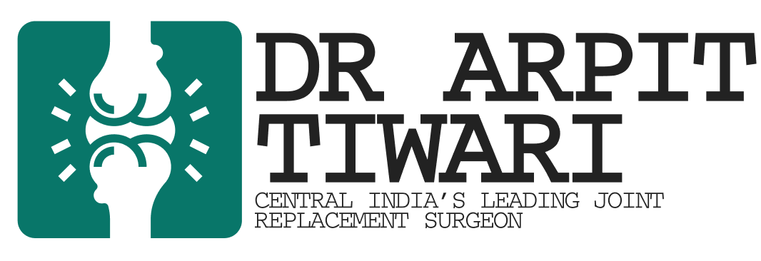 Dr Arpit Tiwari logo representing joint replacement and orthopedic surgery services in Central India.